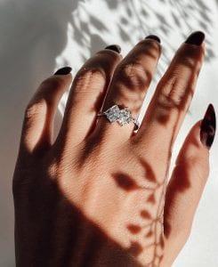 טבעת כסף 925 דיאנה
