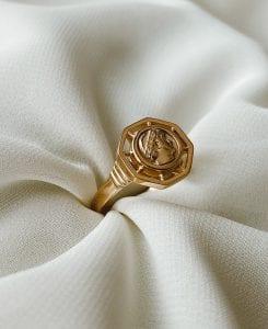 טבעת מצופה זהב 14 קראט